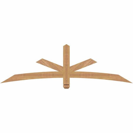 Ekena Millwork Alberta Smooth Timber Gable Bracket, Western Red Cedar, 72"W x 21"H x 1 1/2"D x 3 1/2"F, 7/12 Pitch GBW072X21X0204ALB00SWR